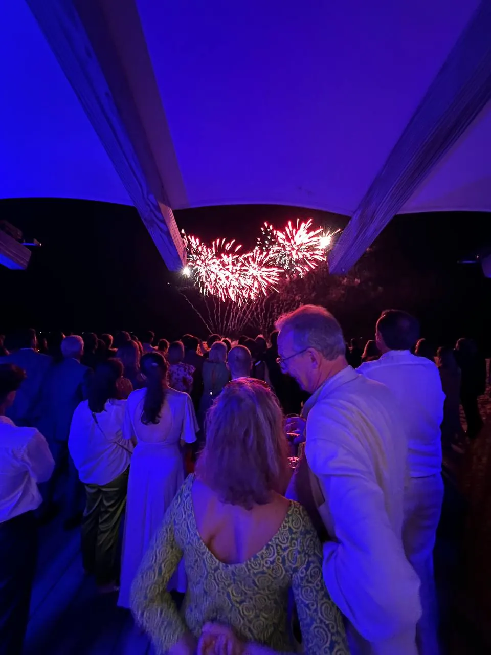 Feu d'artifice mariage